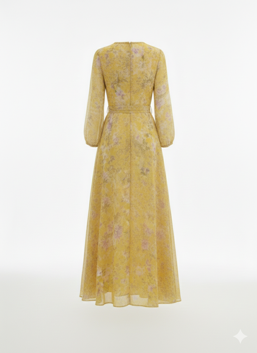 Yellow Floral Dress