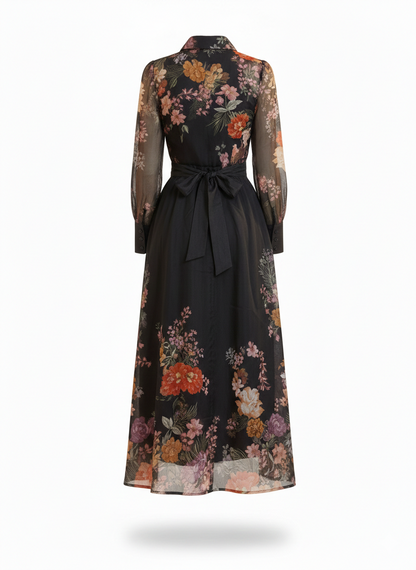 Black Pavilion Floral Dress