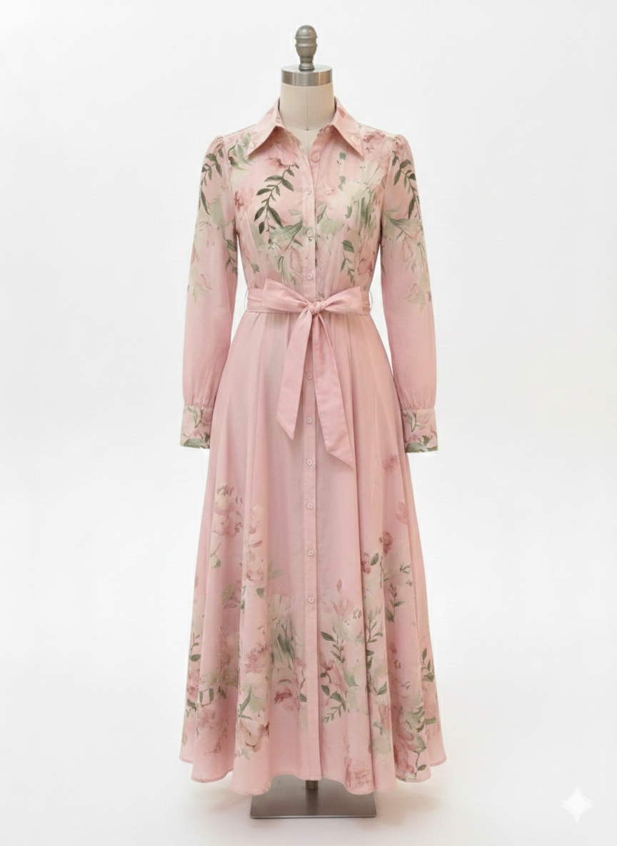 Botanical Floral Dress