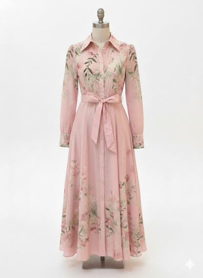 Botanical Floral Dress