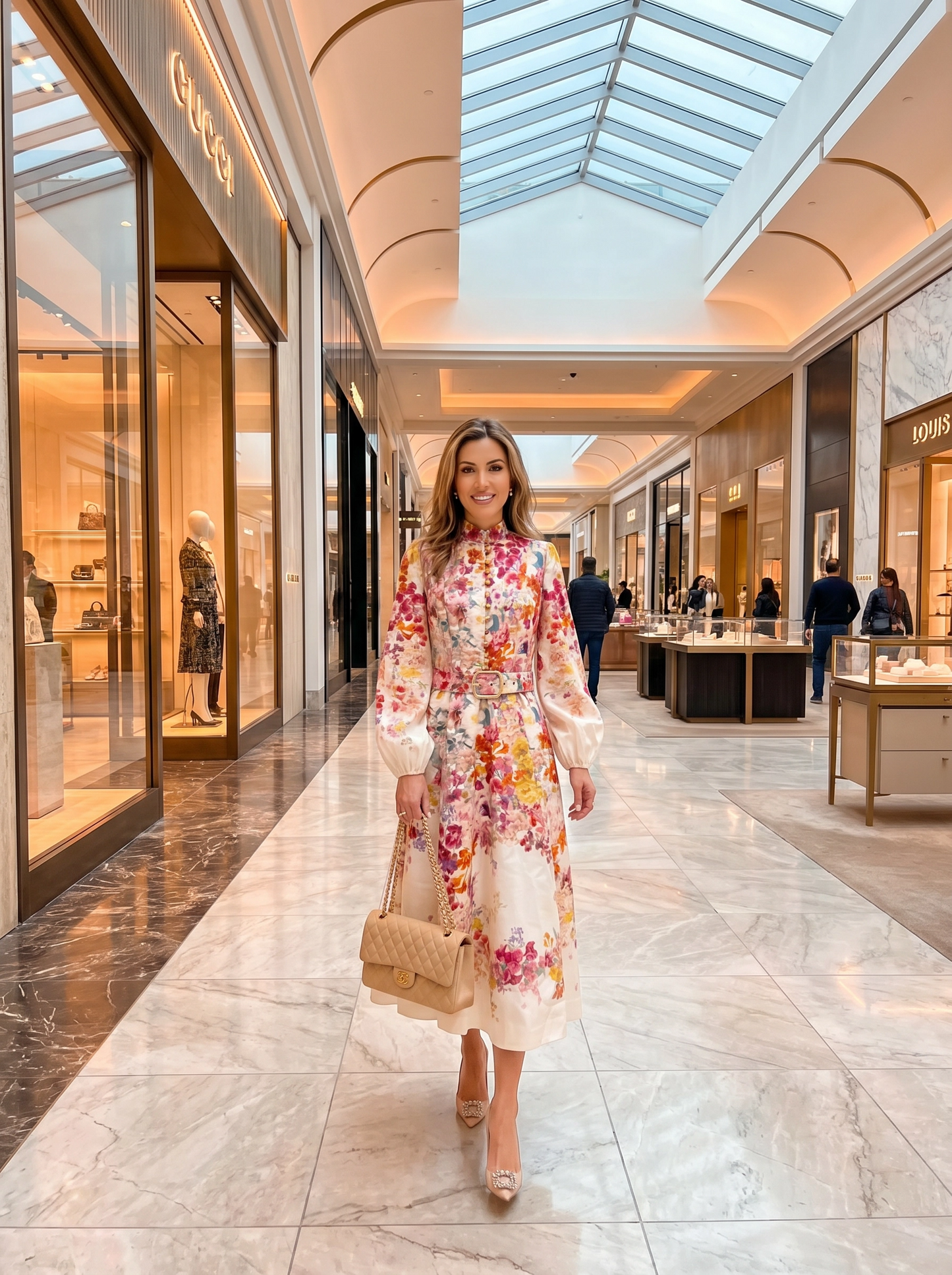 White Ruffle Flower Dress