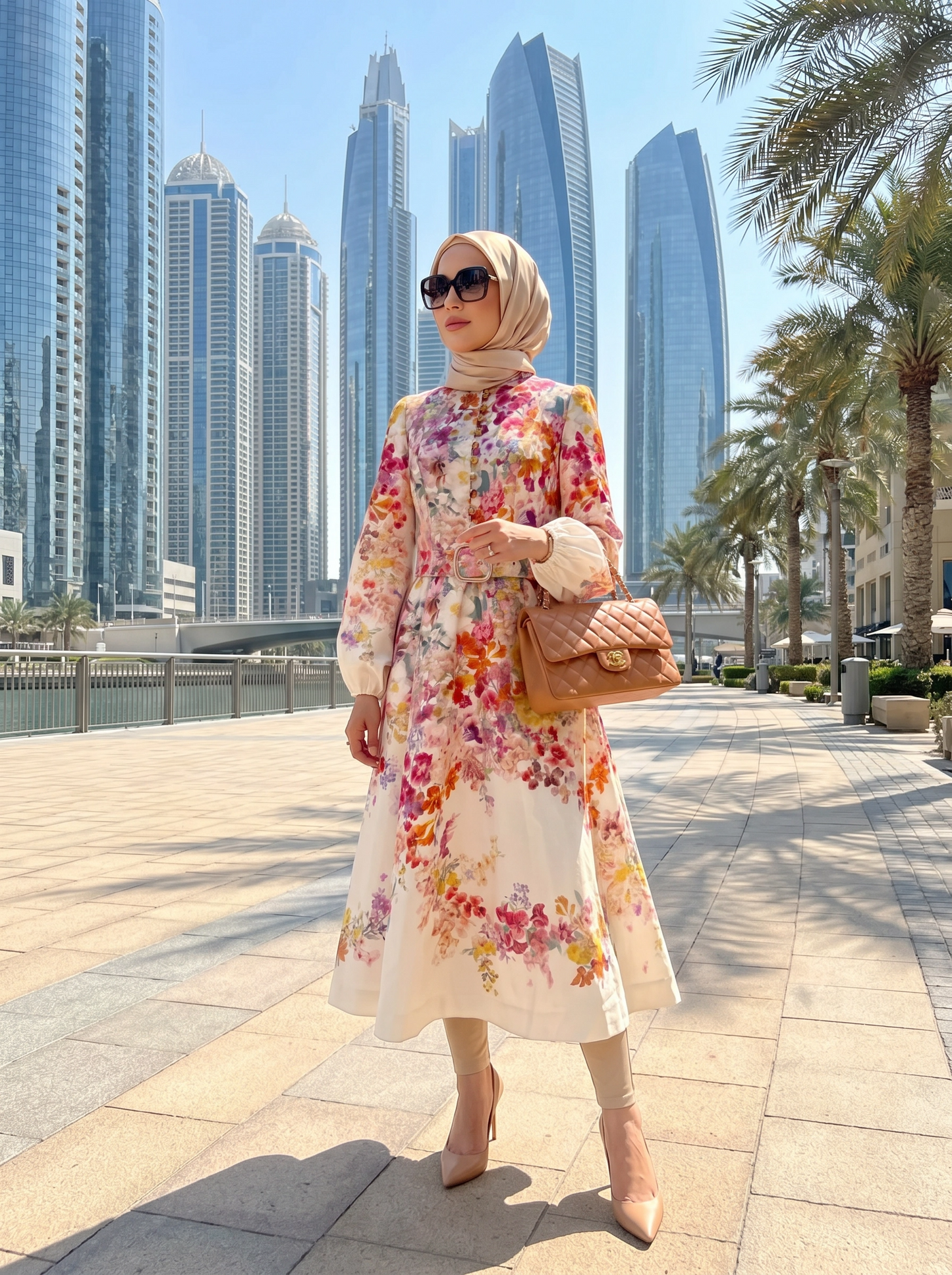 White Ruffle Flower Dress